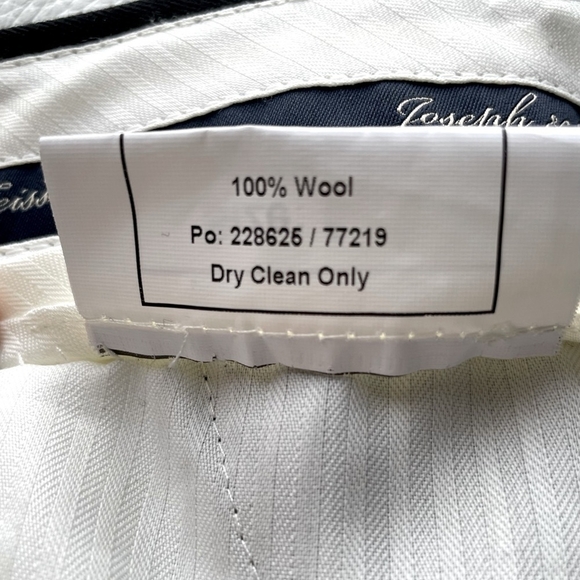 NWT JOSEPH & FEISS Black Wool Dress Pants Men’s Classic Fit Suit Pants Trousers - Picture 5 of 7